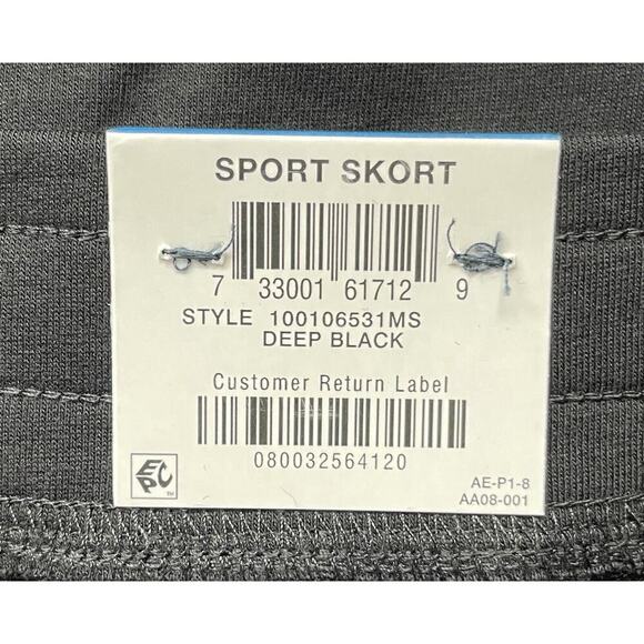 Karen Scott Sport Knit Skort Deep Black Size XL NWT - Picture 3 of 5